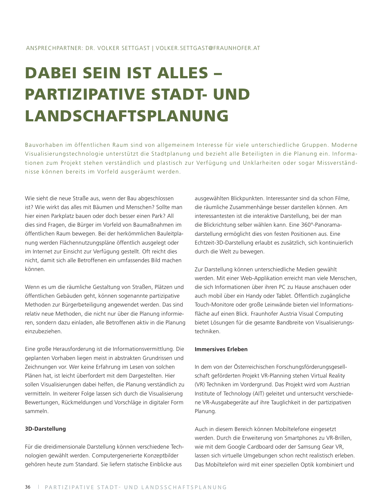 Vorschau Fraunhofer Austria Jahresbericht 2016/17 Seite 38