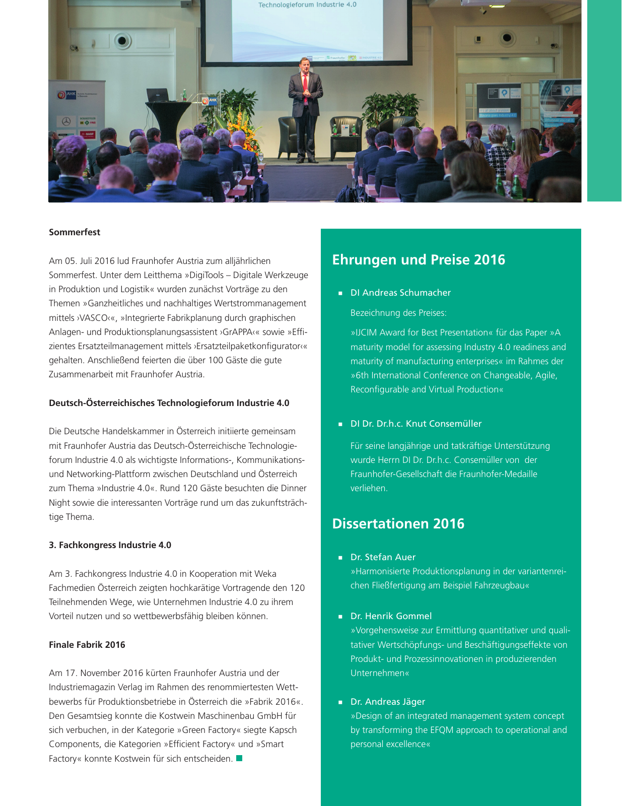 Vorschau Fraunhofer Austria Jahresbericht 2016/17 Seite 47