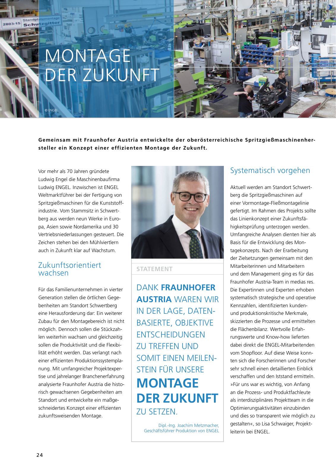 Vorschau Jahresbericht 2017 - Fraunhofer Austria Geschäftsbereich Produktions- und Logistikmanagment Seite 24
