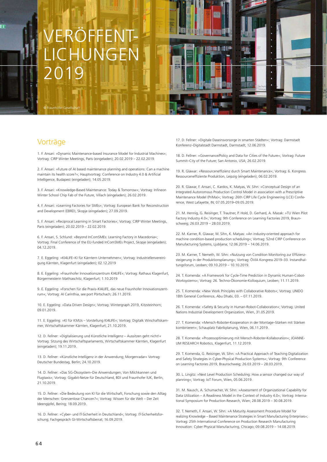 Vorschau Jahresbericht 2019 Seite 64